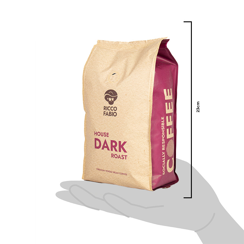 House Dark Roast to scale