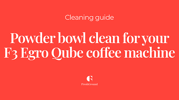 Powder Mixer Bowl Clean F3 Egro Qube