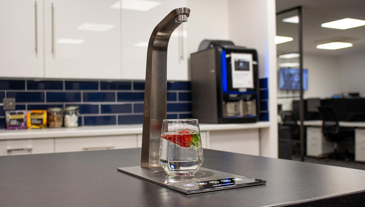 water tap and coffee machine