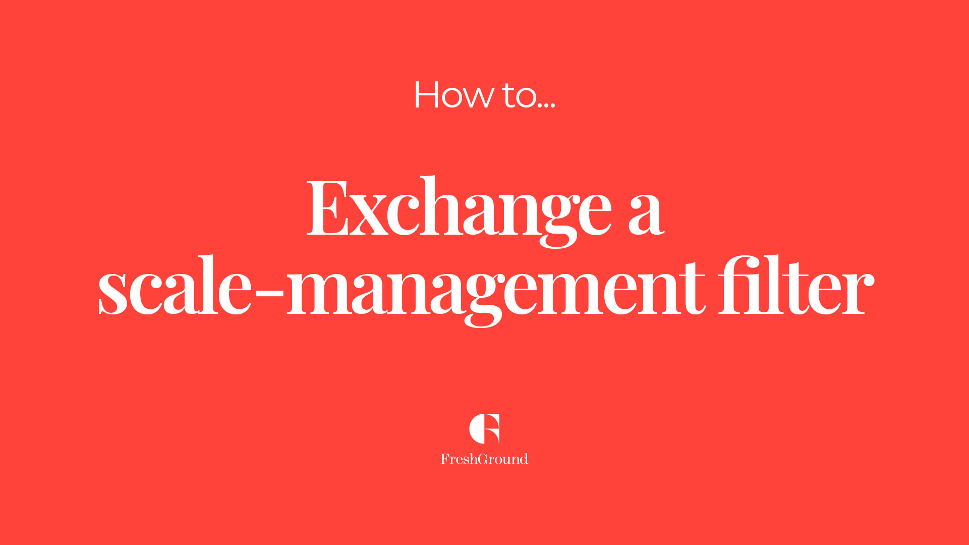 Exchange a scale management filter video title card