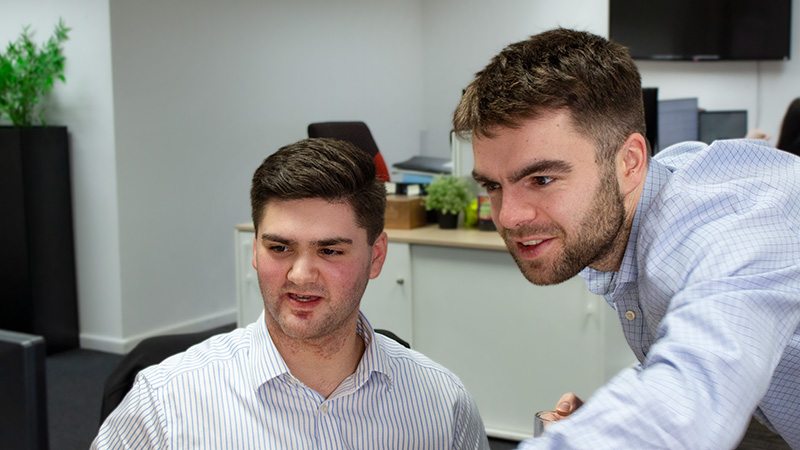 two young staff members